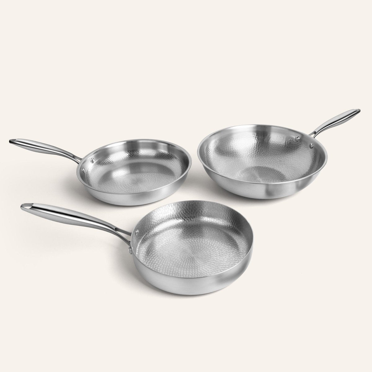 Titanium Hammered Cookware Set - Yūgen Series - HOMESŌKO - Titanium Cookware