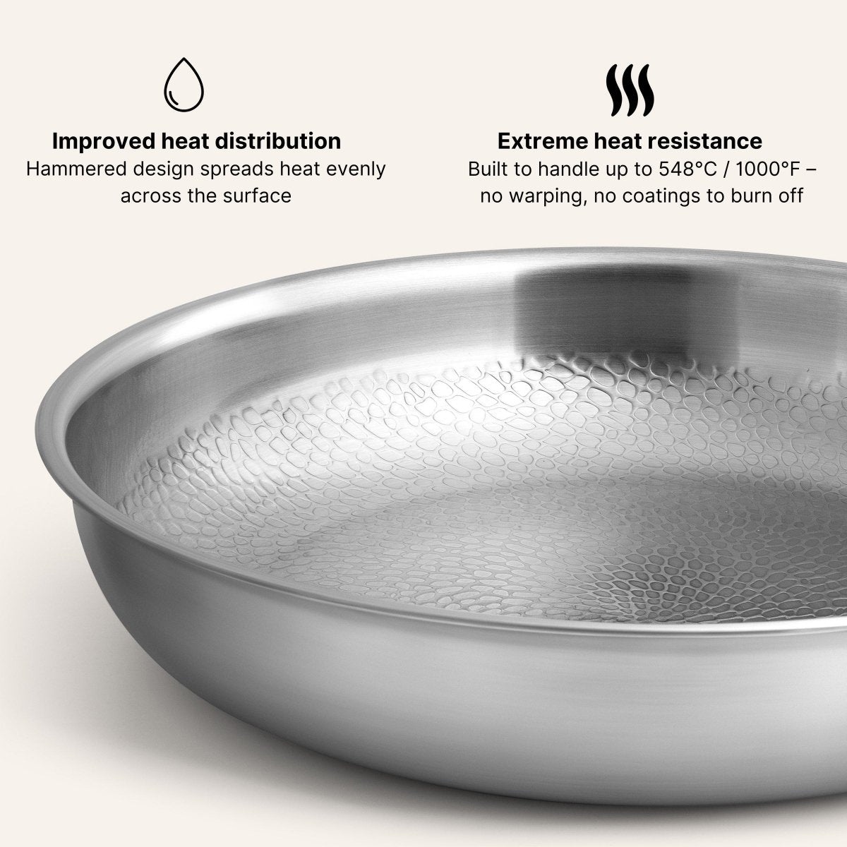 Titanium Hammered Pan Duo Set - Yūgen Series - HOMESŌKO