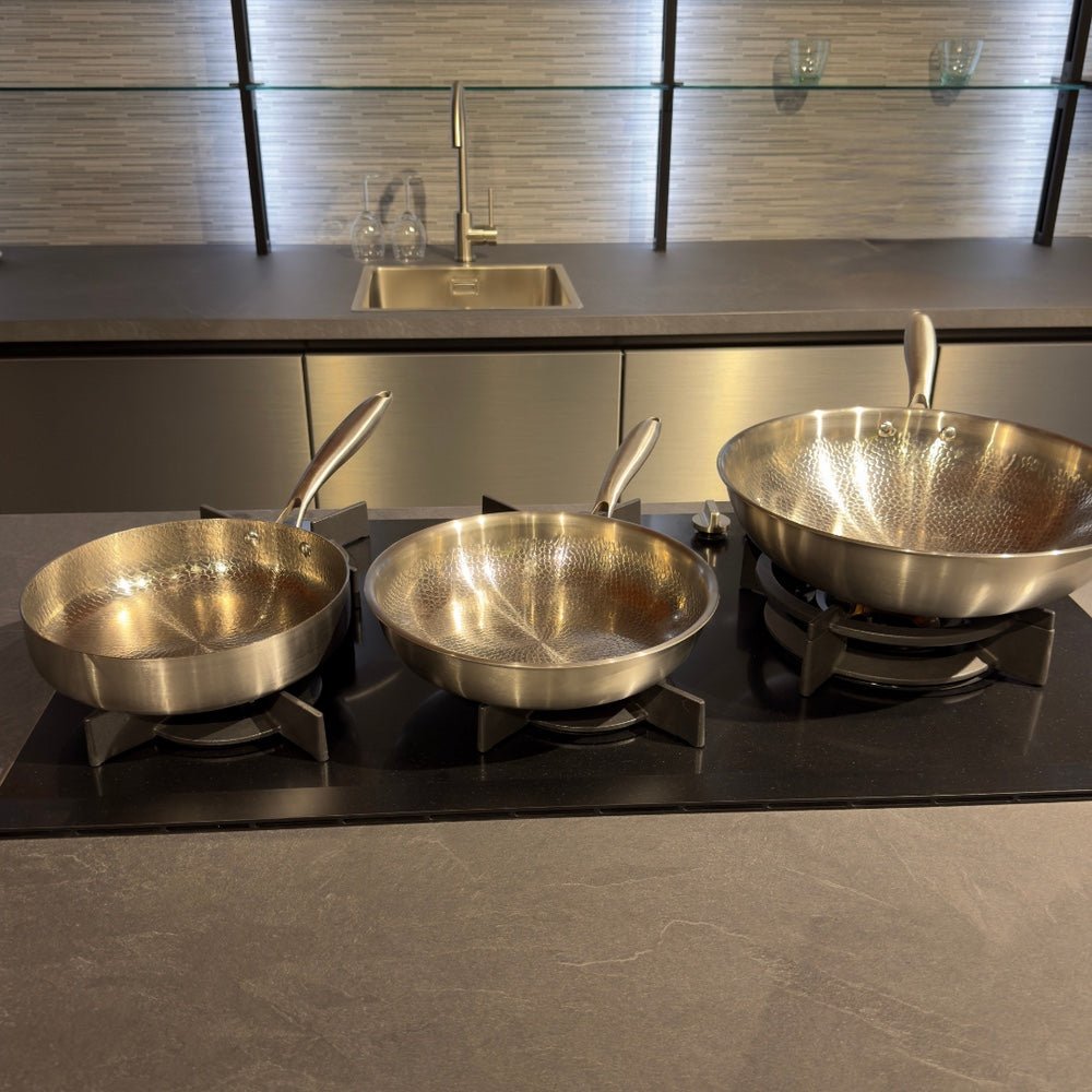 Titanium Hammered Cookware Set - Yūgen Series - HOMESŌKO - Titanium Cookware