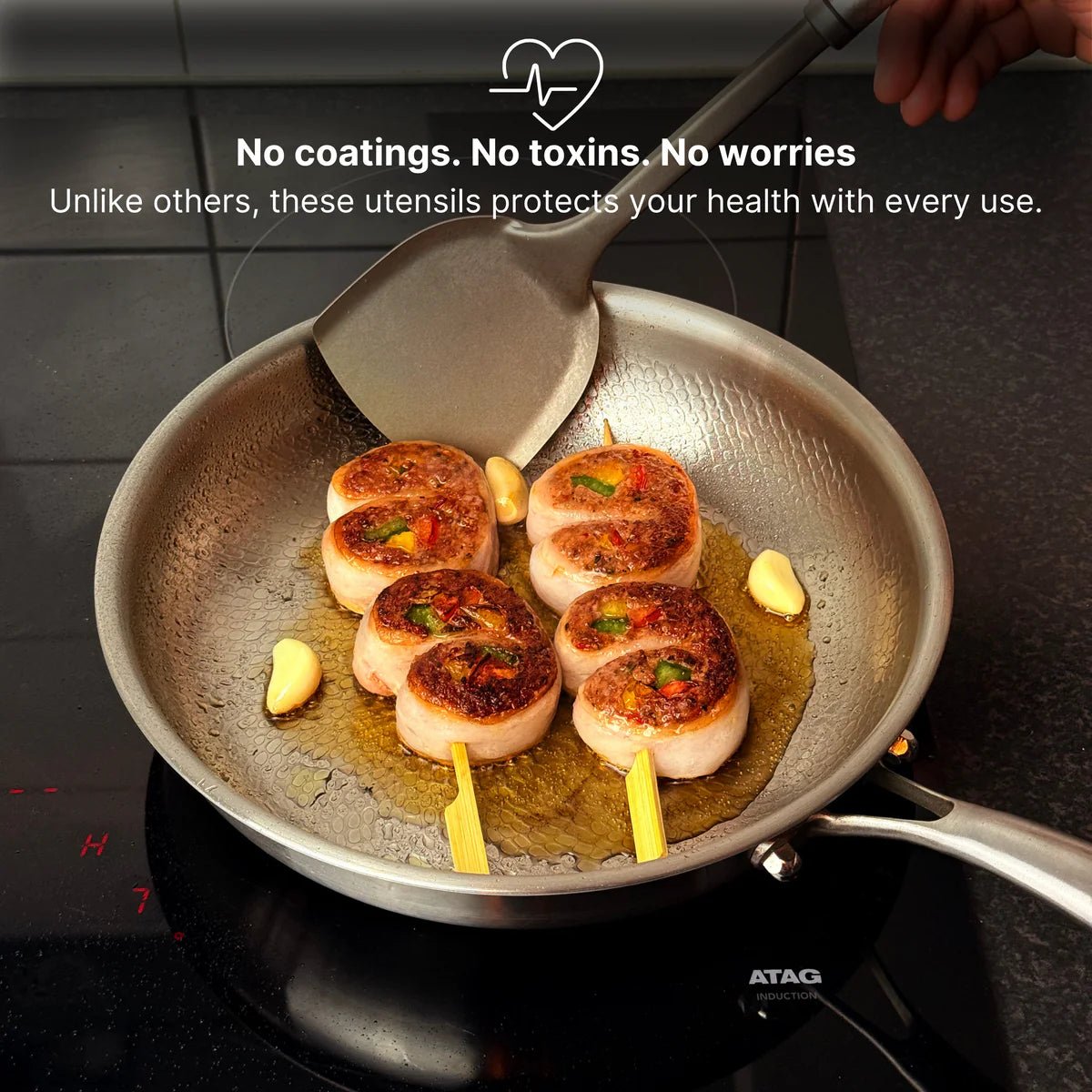 Titanium Hammered Deep Pan - Yūgen Series - HOMESŌKO