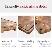 Solid Acacia End Grain Chopping Block