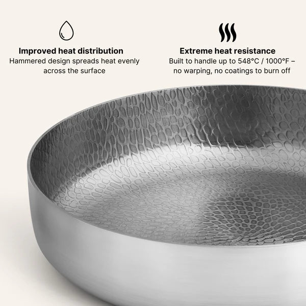 Titanium Hammered Deep Pan - Yūgen Series - HOMESŌKO