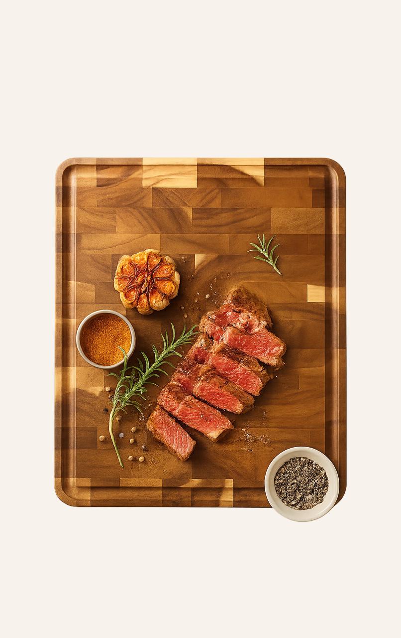 Solid Acacia End Grain Chopping Block